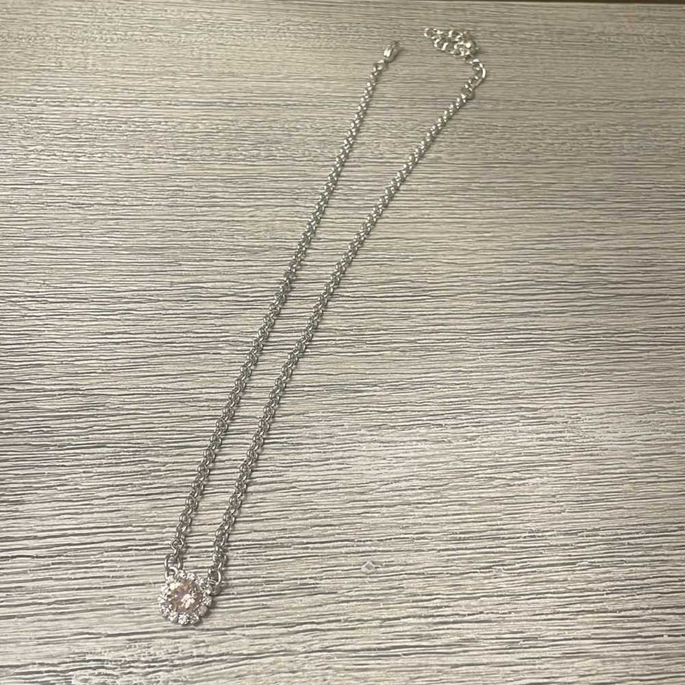 Sterling Silver Swarovski Halo Jewelry Set - Picture 12 of 15